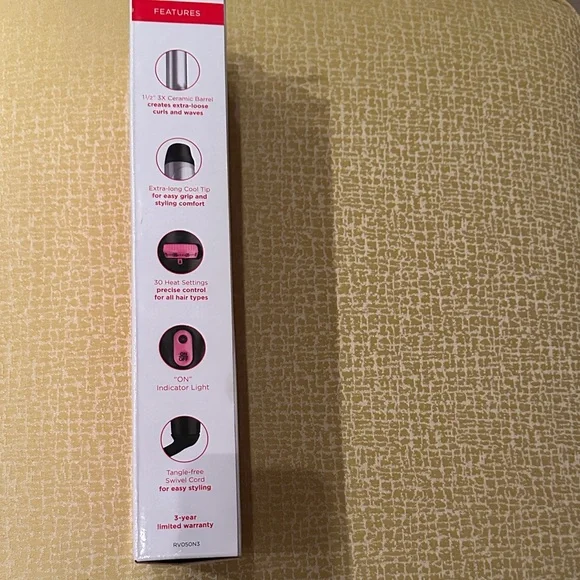 Revlon Ceramic Barrel Curling Iron - Black and Silver - Picture 3 of 3